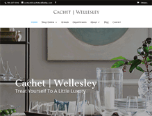 Tablet Screenshot of cachetwellesley.com